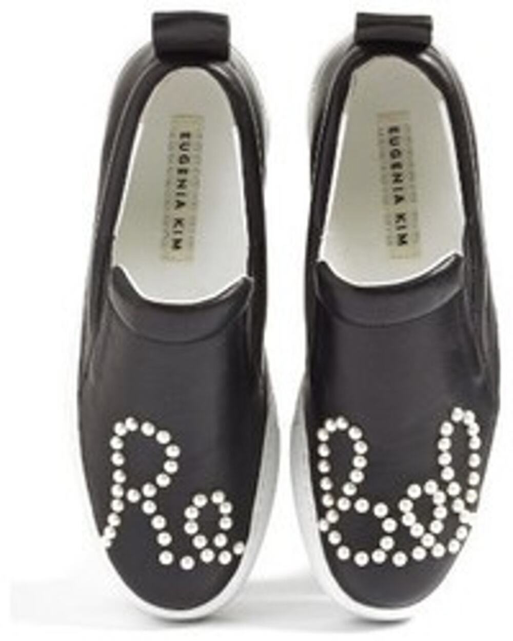 REBEL Stylish EUGENIA KIM Original‎ Platform Pearl Sneakers Black Size 7.5